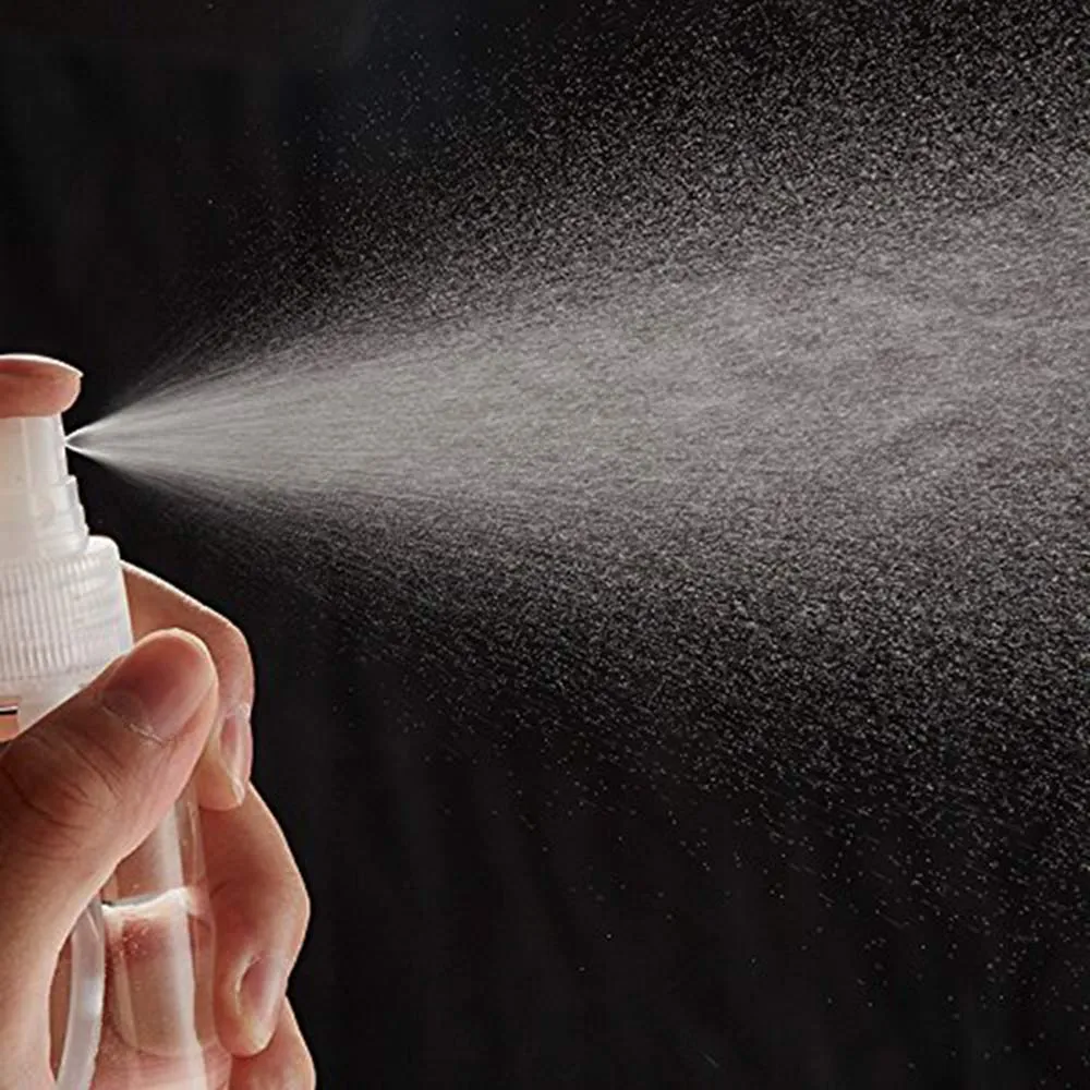 100ml PET Curve Mist Spray Bottle Clear Plastic Nu Ware