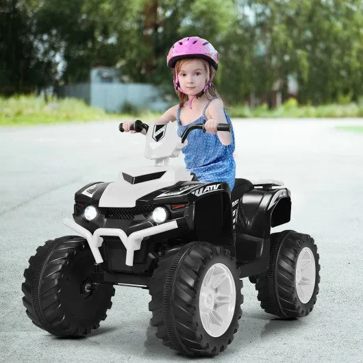 12V Kids 4-Wheeler ATV Quad Ride On Car -White