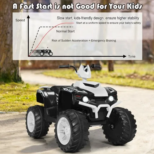 12V Kids 4-Wheeler ATV Quad Ride On Car -White