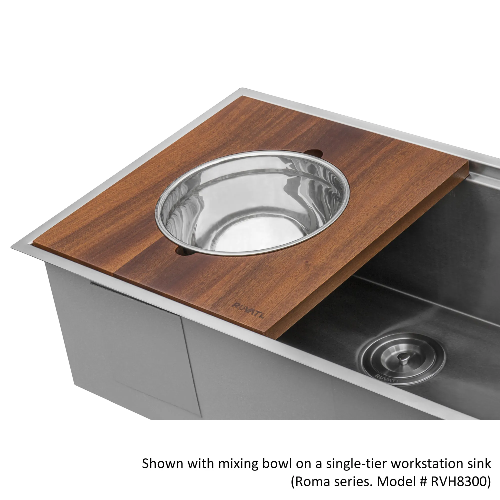 17 x 16 inch Dual Tier Replacement Wood platform for Workstation Mixing Bowl and Colander