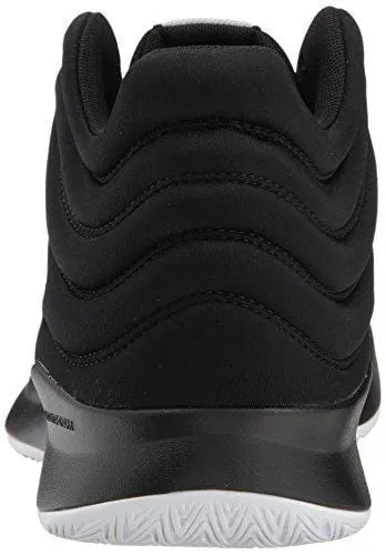 adidas Men's Pro Spark 2018 Basketball Shoe, Black/White/Grey, 13 M US