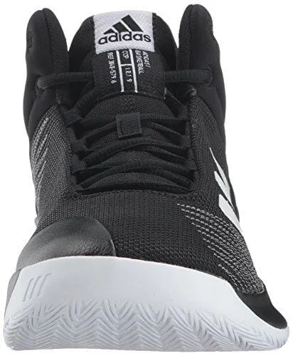 adidas Men's Pro Spark 2018 Basketball Shoe, Black/White/Grey, 13 M US