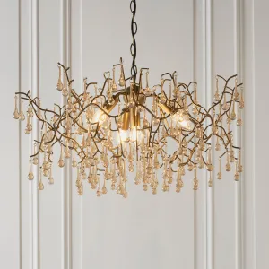 Amos Chatsworth Chandelier Aged Gold & Champagne