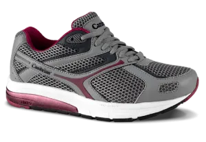 Cambrian Women's Ultra Mesh Walking Shoes- Grey/ Plum
