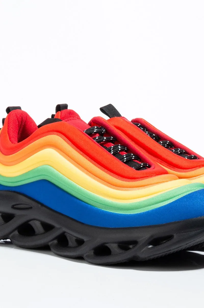 Cape Robbin Orlando Multi Running Shoes Aerated Spiral Casual Fashion Sneakers