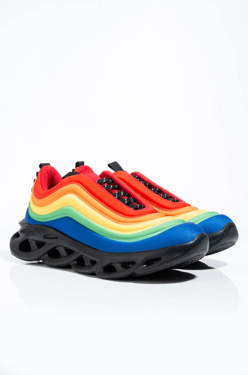 Cape Robbin Orlando Multi Running Shoes Aerated Spiral Casual Fashion Sneakers
