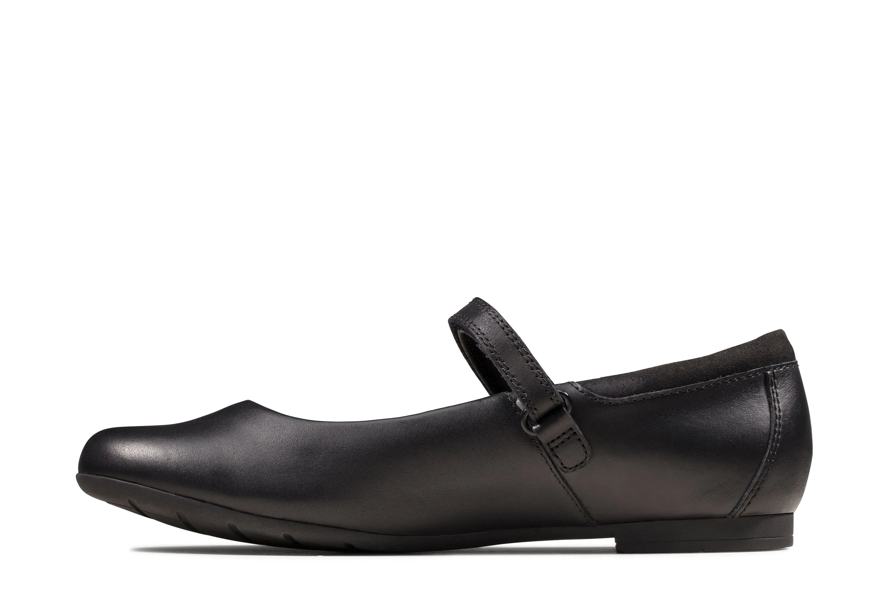 Clarks Scala Dawn Girls Black School Shoe