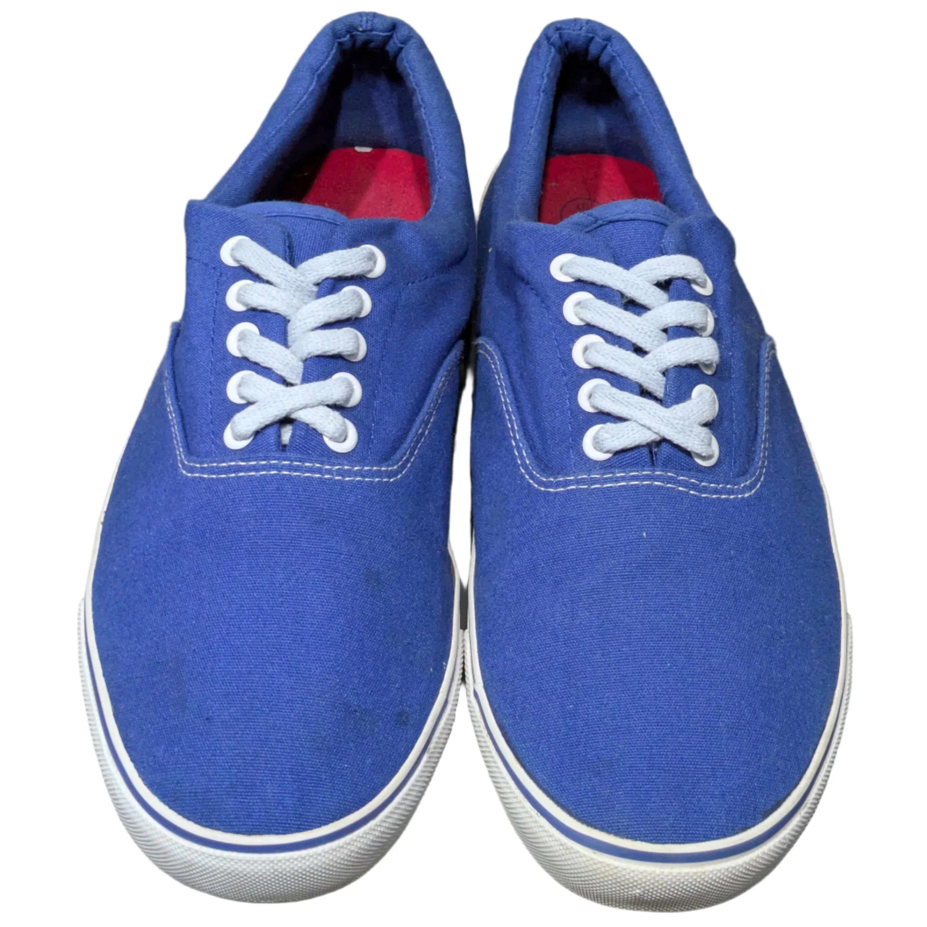 Denim Co. Canvas Trainers - Blue/White Size UK 10 / EU 44 / US 11
