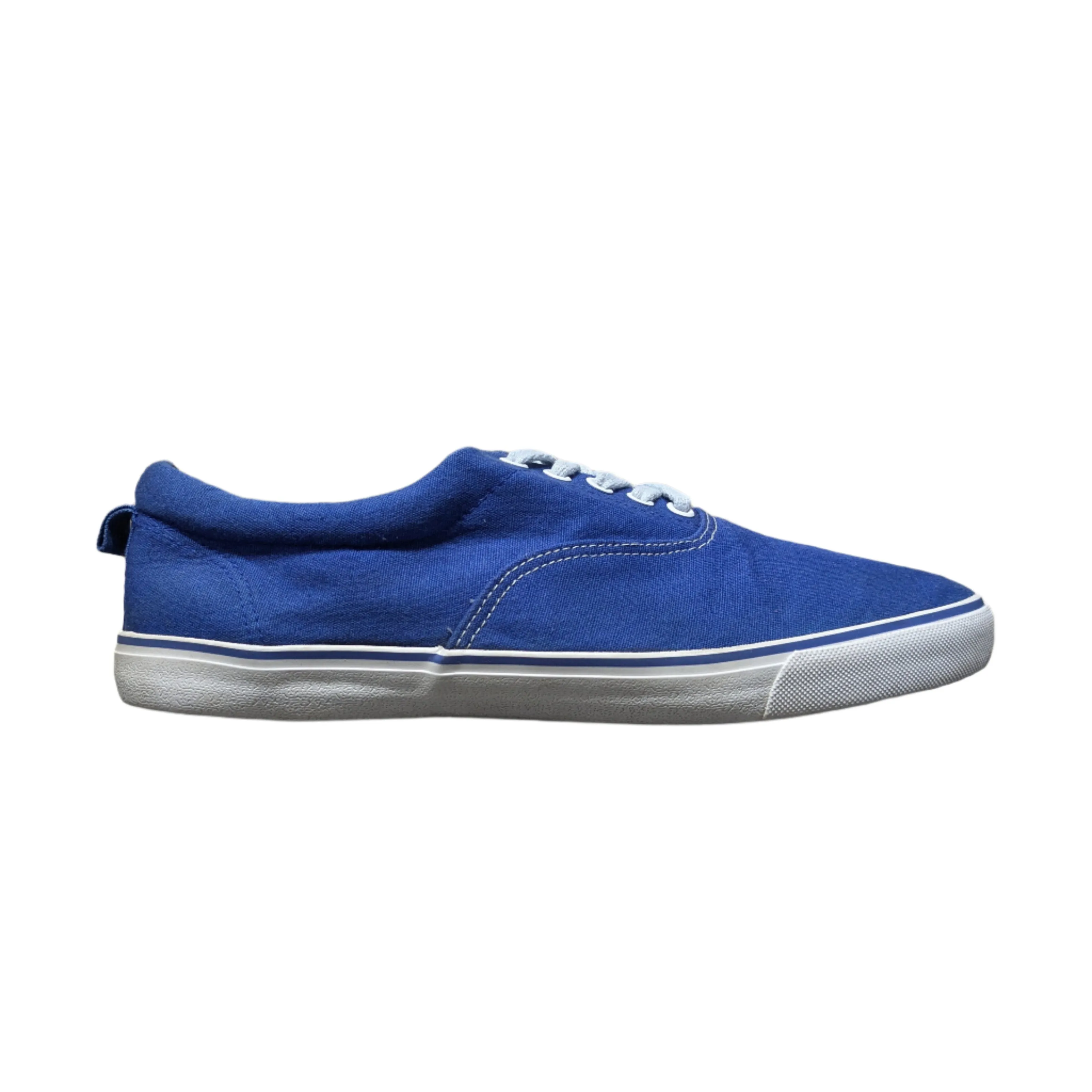 Denim Co. Canvas Trainers - Blue/White Size UK 10 / EU 44 / US 11