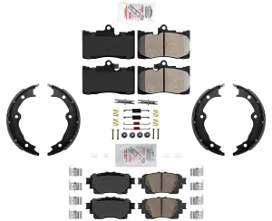 For Lexus IS350 2021-2023 All Wheel Drive Disc Brake Pads Parking Shoe Kit