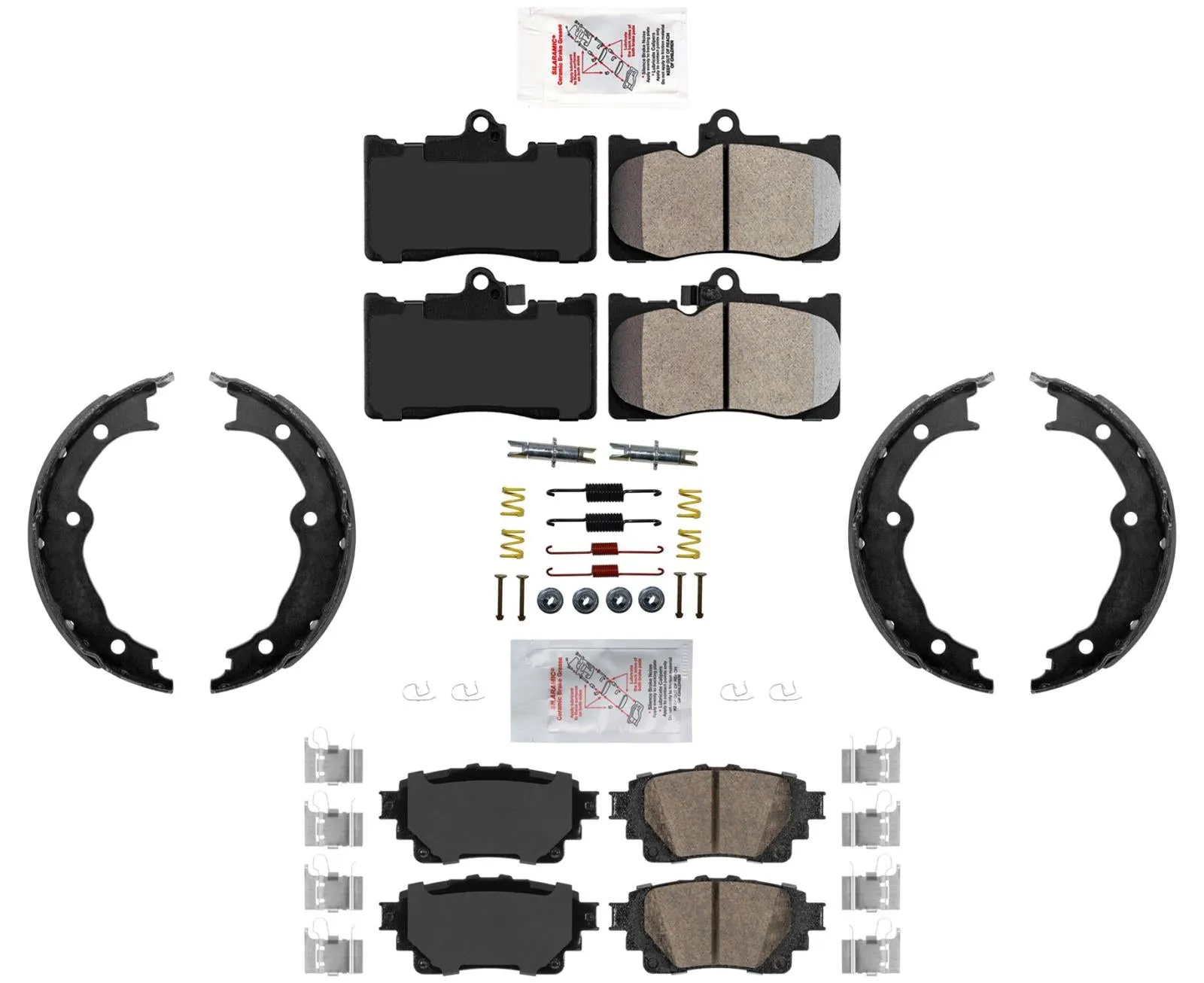 For Lexus IS350 2021-2023 All Wheel Drive Disc Brake Pads Parking Shoe Kit