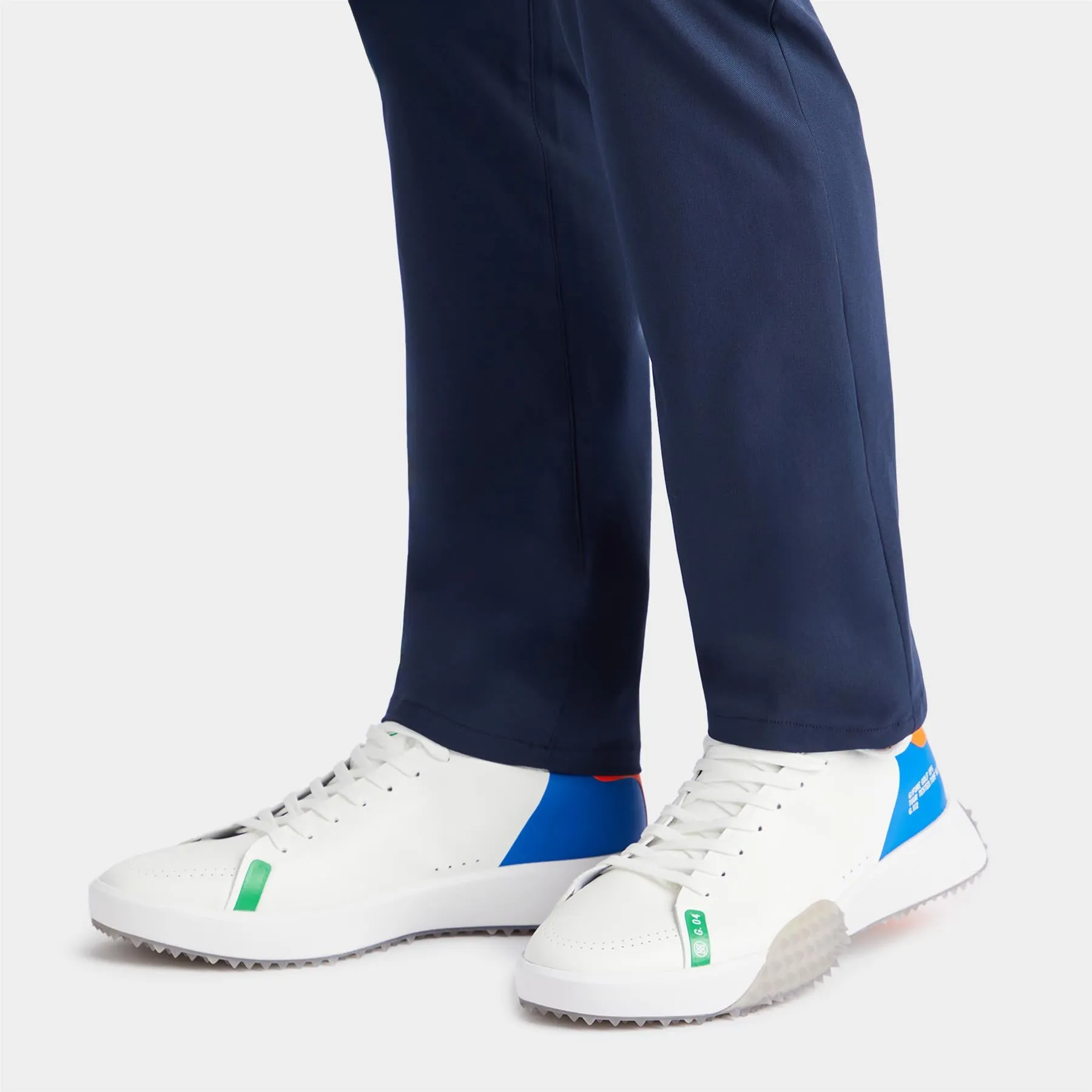 G.112 P.U. Leather Colour Block Golf Shoe Snow - SS24