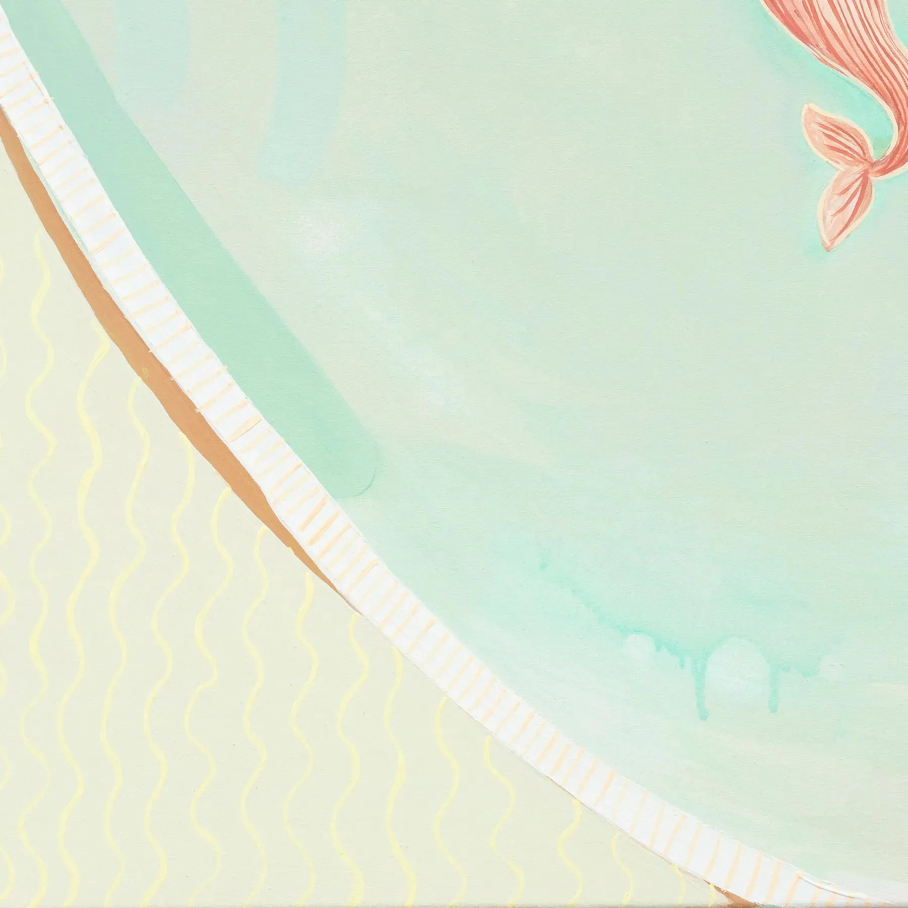 I Dreamed We Were Mermaids Canvas Print 117cm x 140cm White Frame