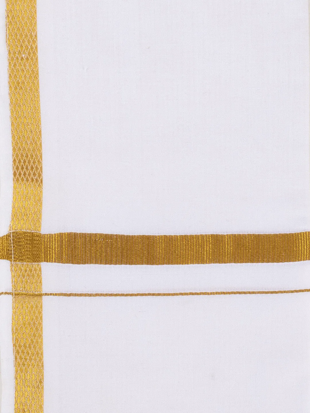 Jashvi Boys' White Silk Long Sleeves Ethnic Shirt Mundu Vesty Style Dhoti Pant Set