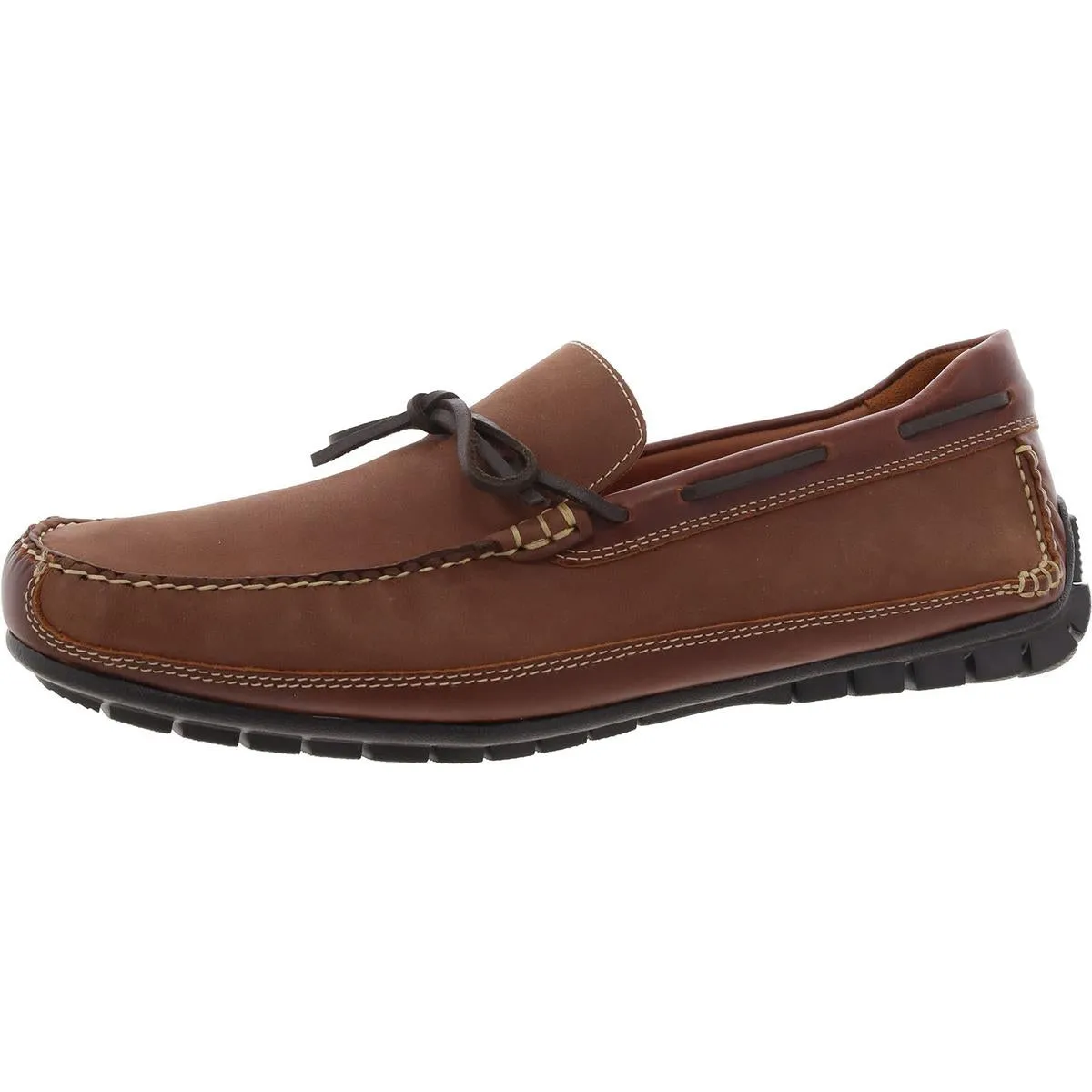 Johnston & Murphy Mens Cort Faux Leather Slip On Driving Moccasins