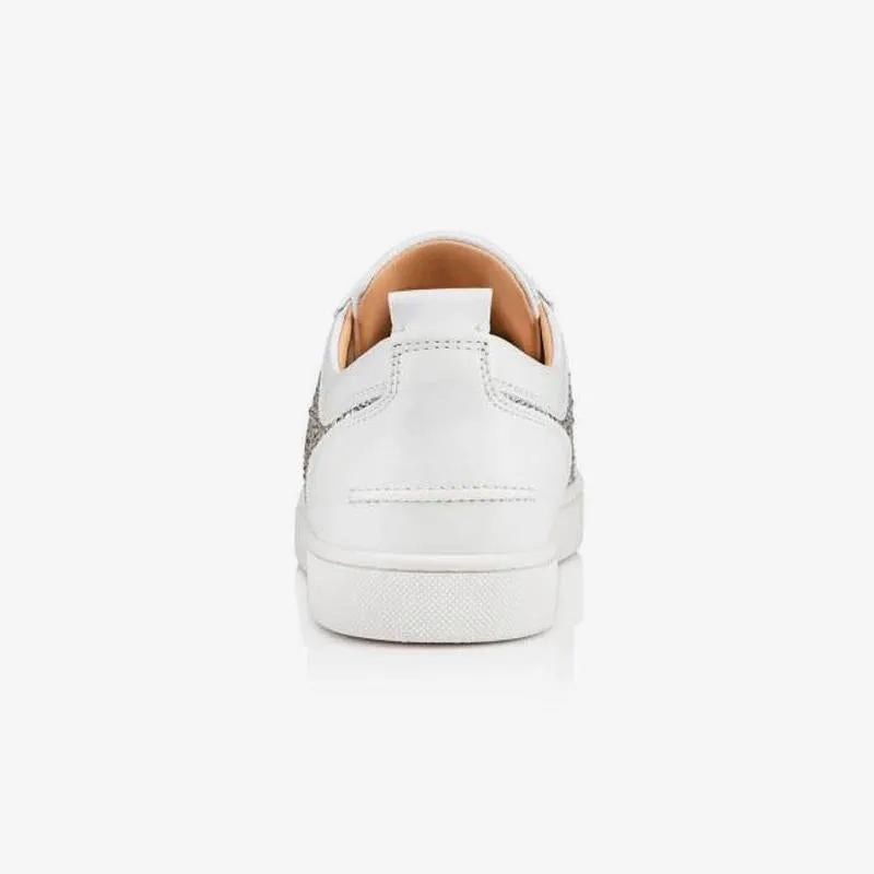 Leather Rhinestones Artwork Sneakers