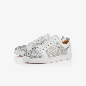 Leather Rhinestones Artwork Sneakers
