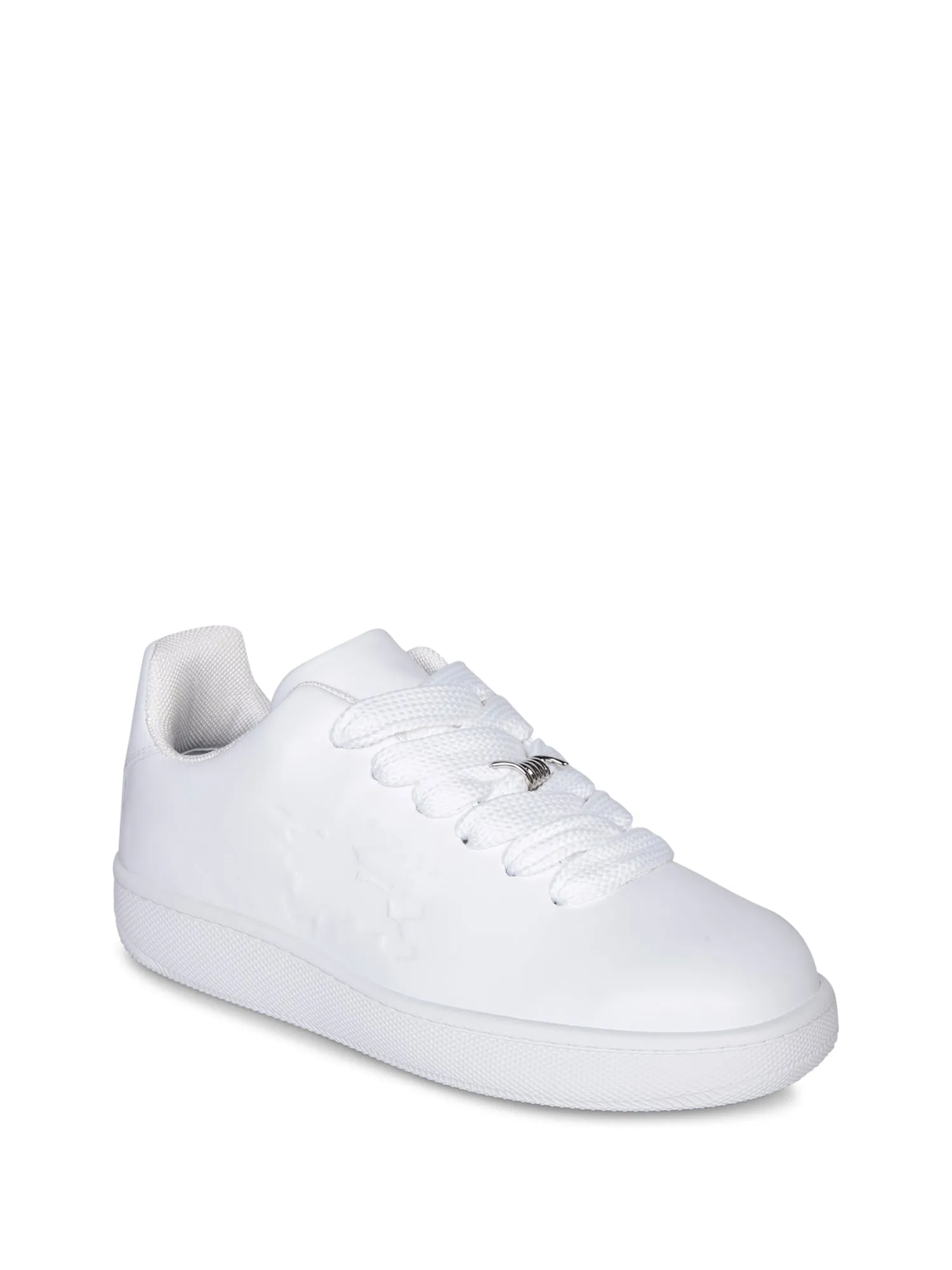 Leather white sneakers