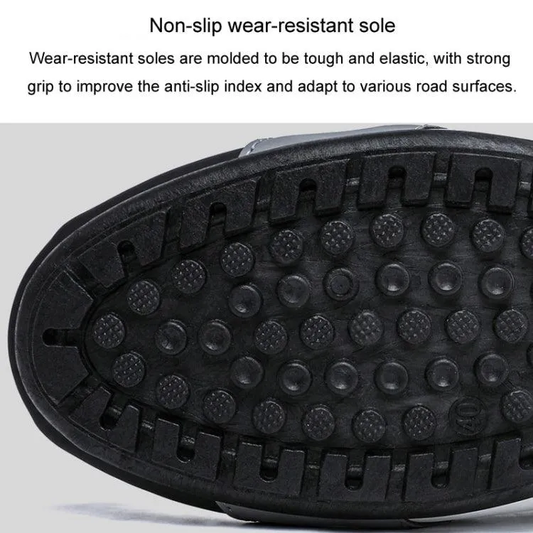 Men's Anti-Odor Casual Driving Slippers with Wrap Toe Design and Flat Heel