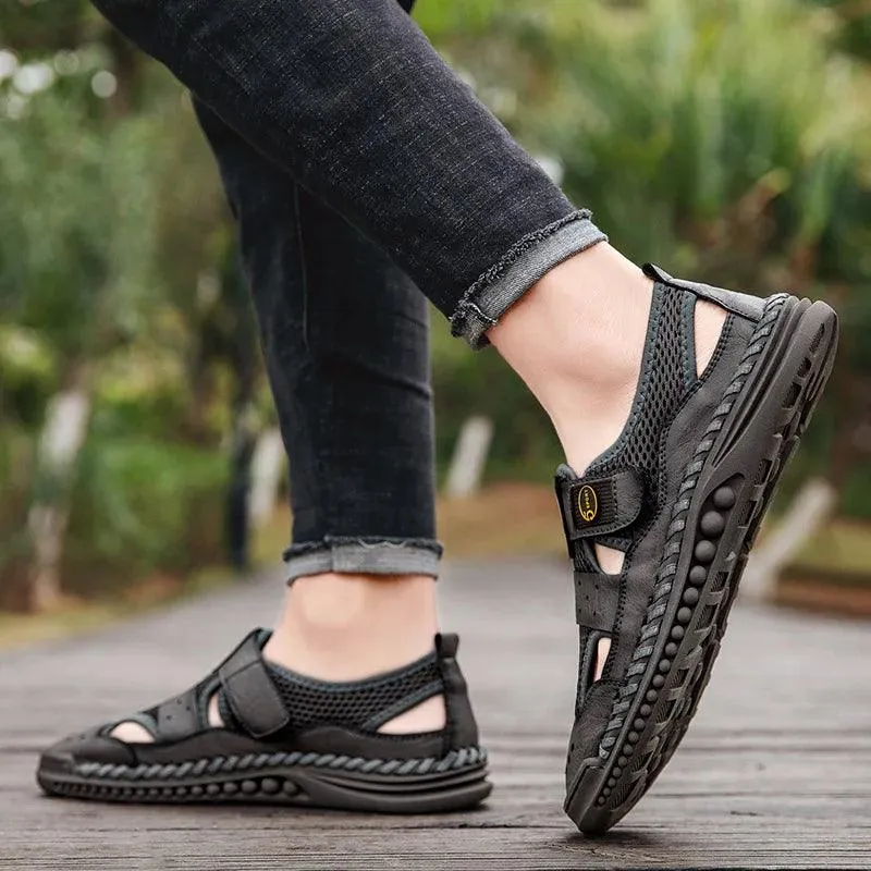 Men's Casual Shoes Quality Leather Fashion Comfortable Breathable Driving Shoes Handmade Flats