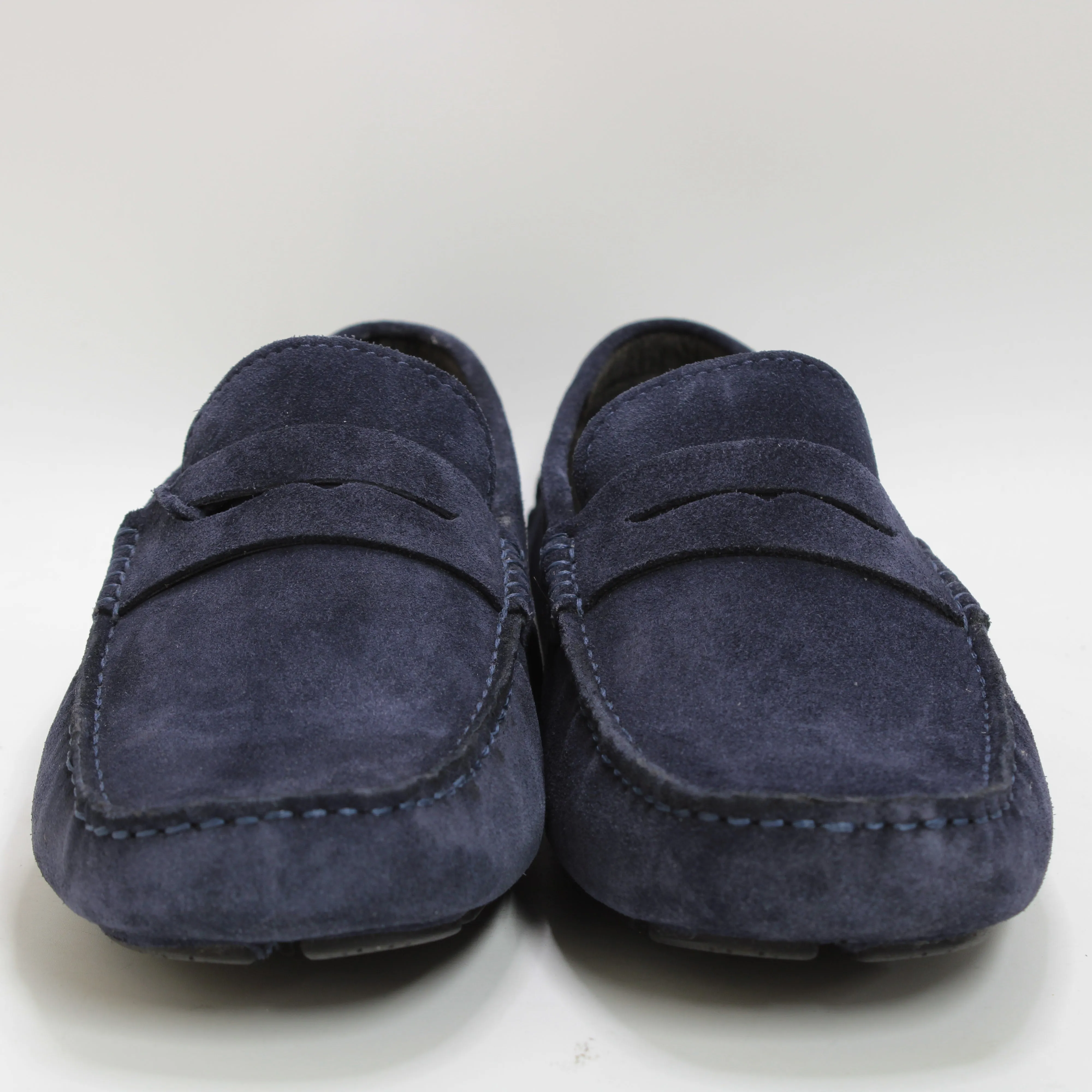 Mens Office Cliveden Driving Shoes Navy Suede