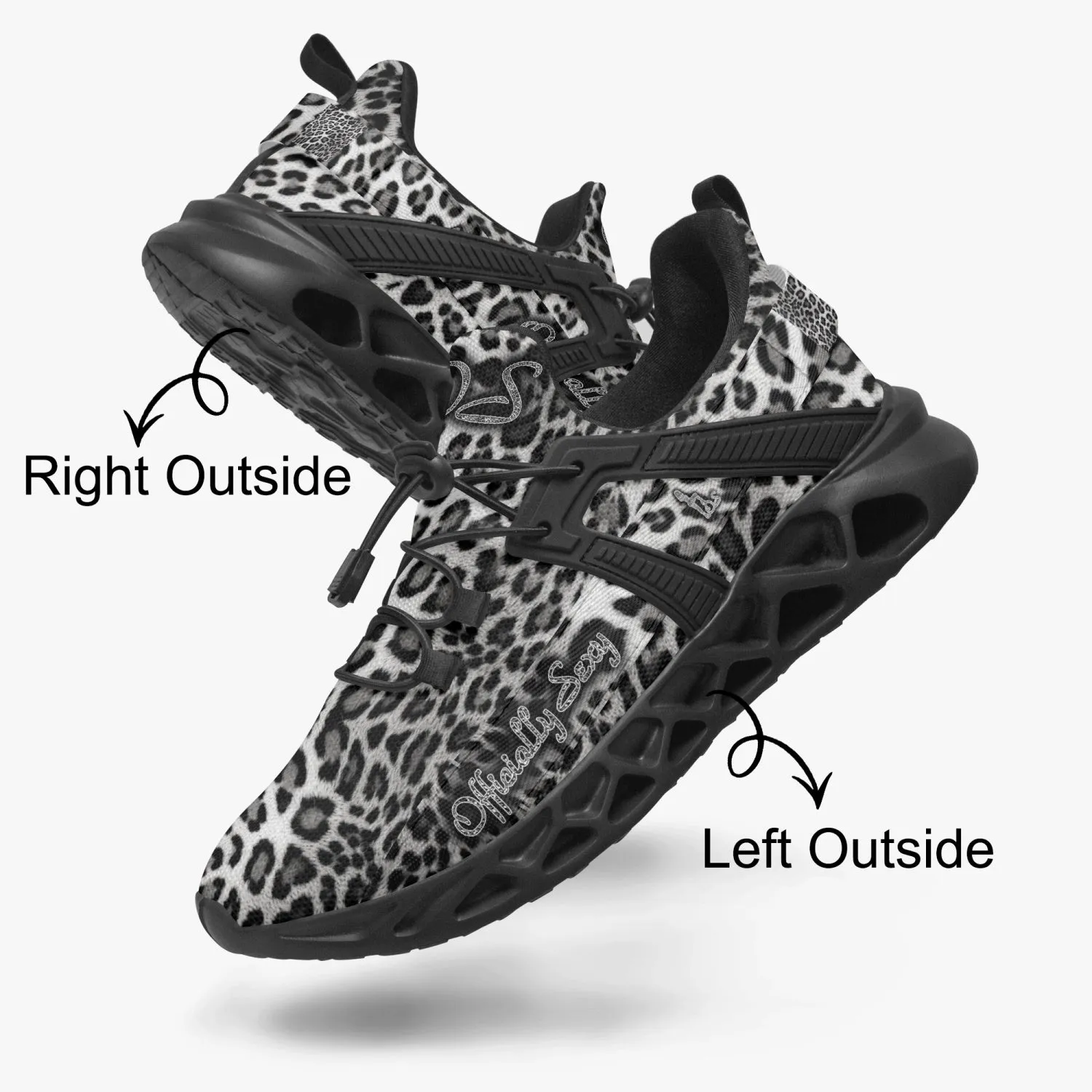 Officially Sexy Snow Leopard Collection  Mesh Running Shoes Small Pattern