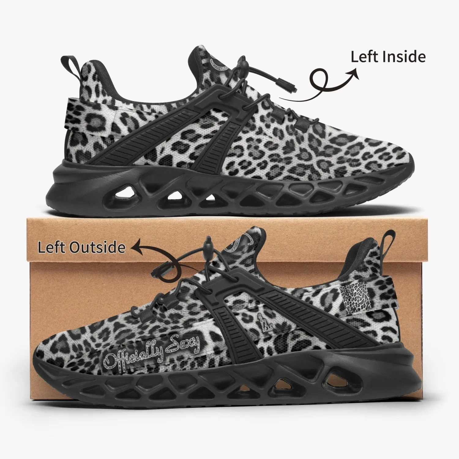Officially Sexy Snow Leopard Collection  Mesh Running Shoes Small Pattern