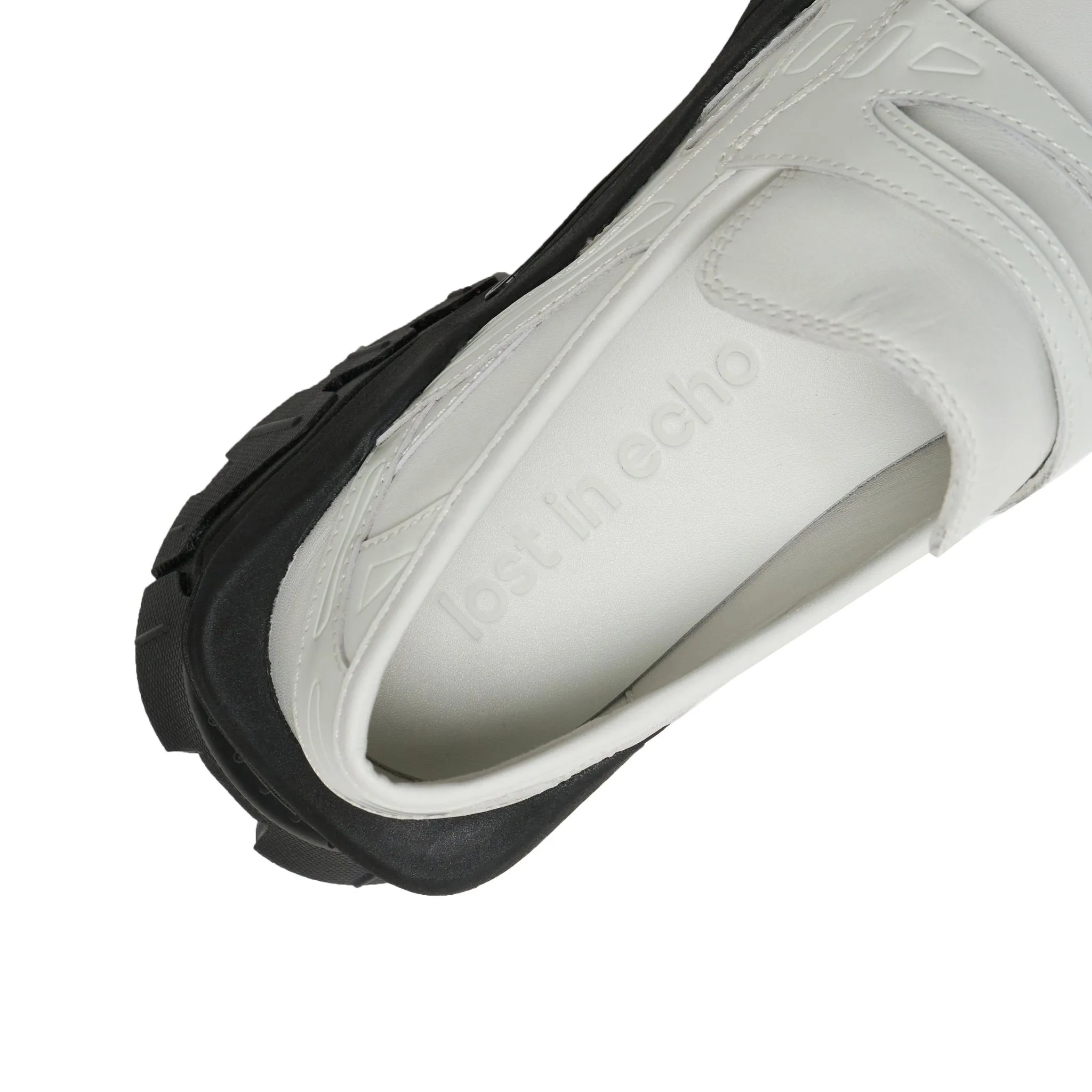 Patchwork Loafer Platform Sneakers In White