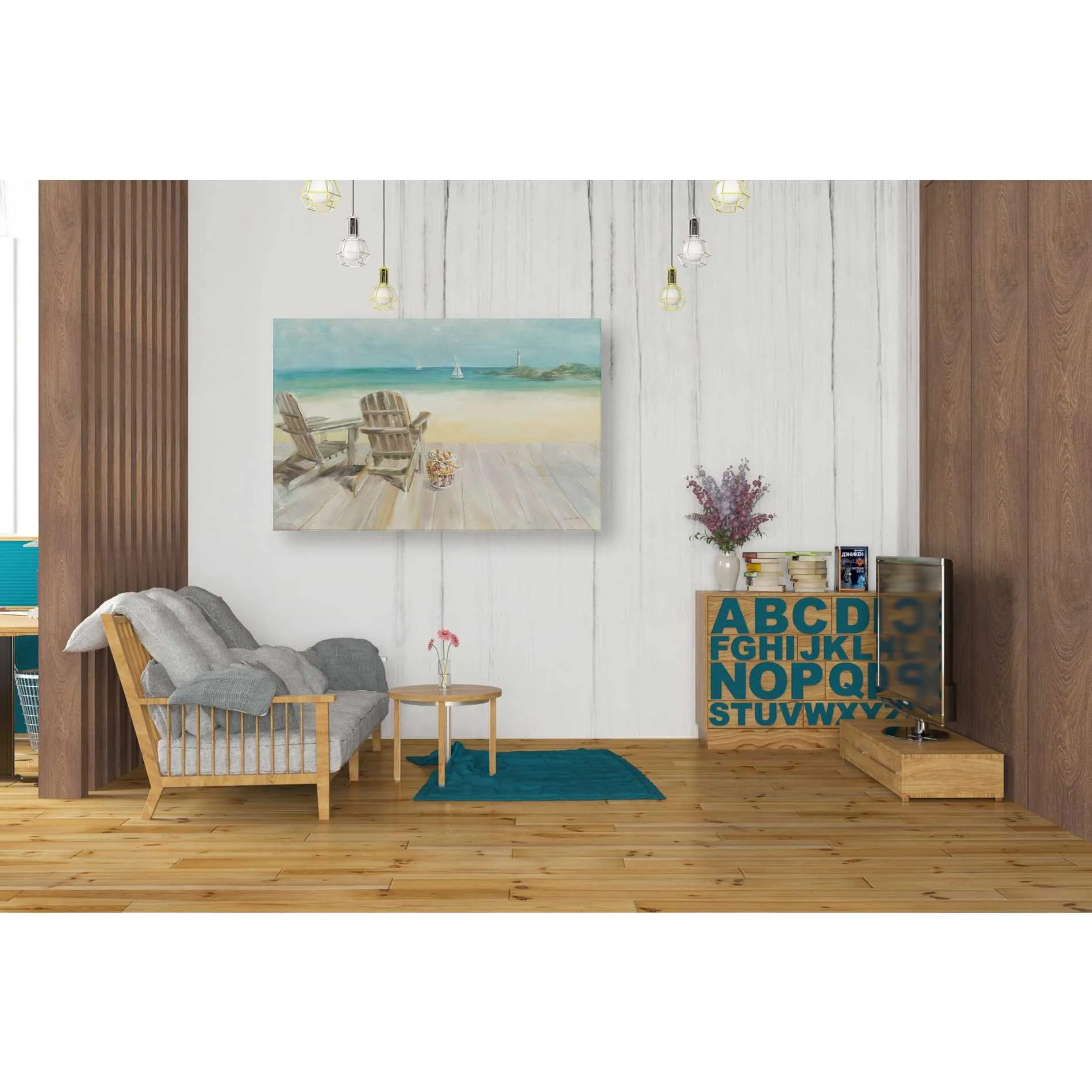 "Seaside Morning 1" by Danhui Nai, Giclee Canvas Wall Art