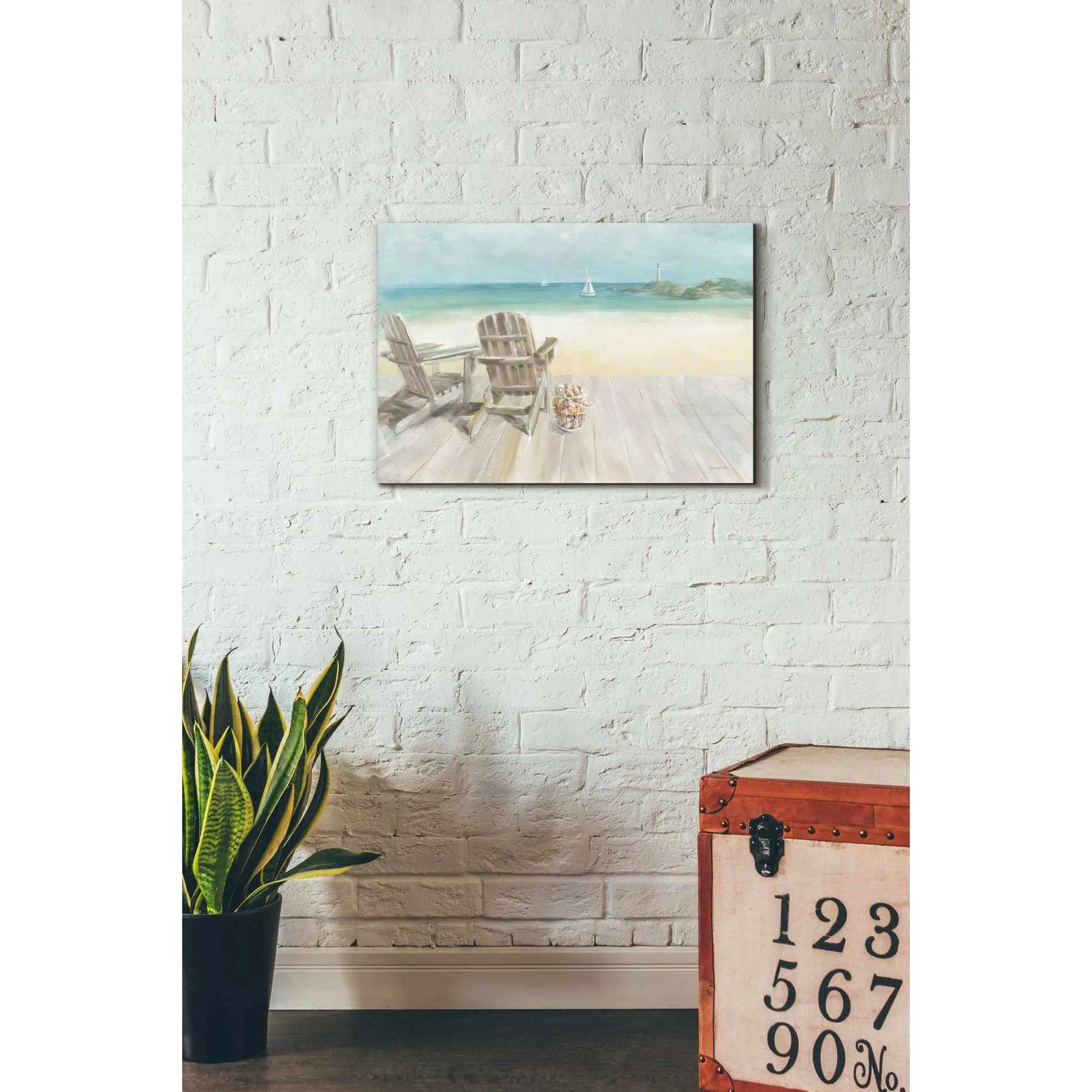 "Seaside Morning 1" by Danhui Nai, Giclee Canvas Wall Art