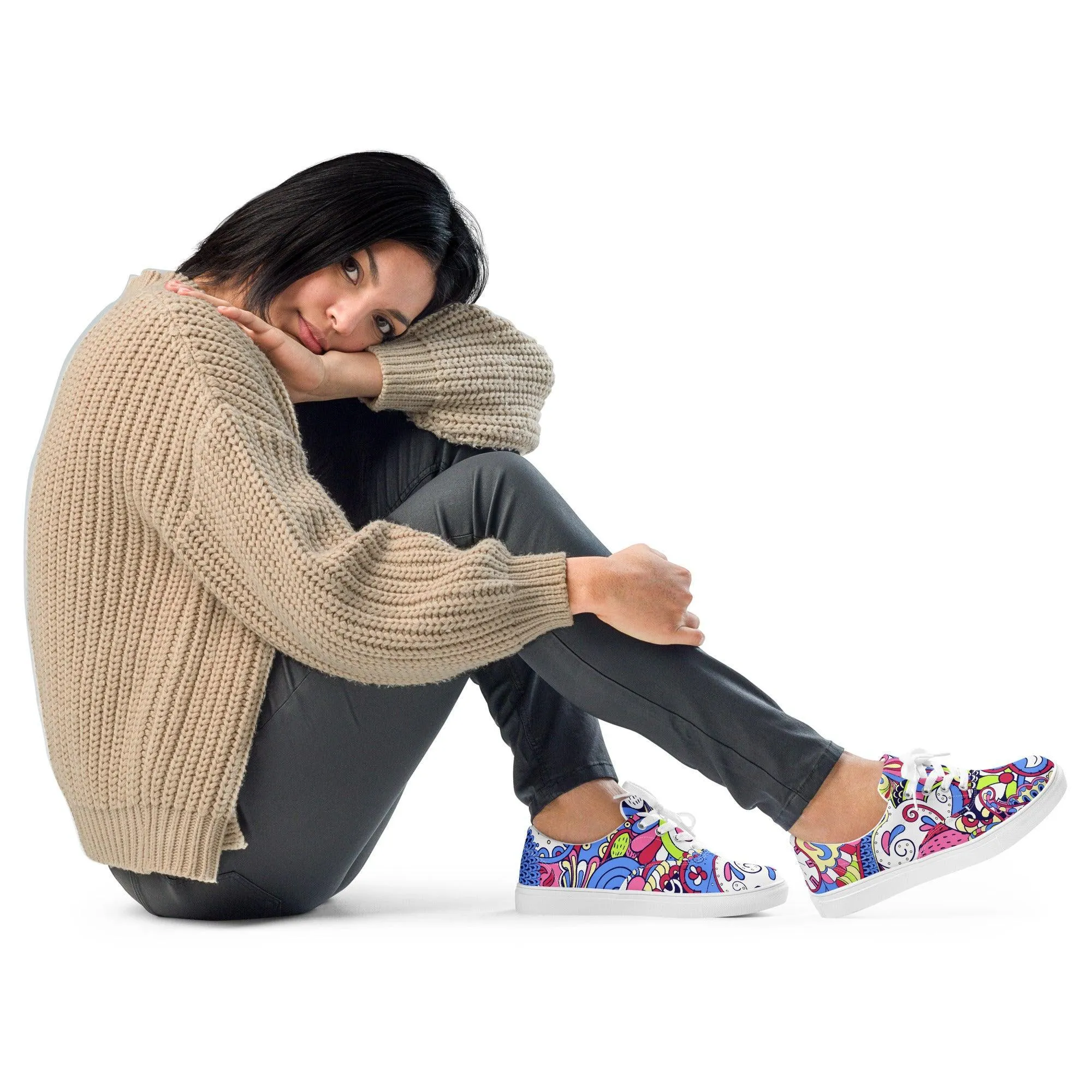 Sechia Lace-up Canvas Sneakers