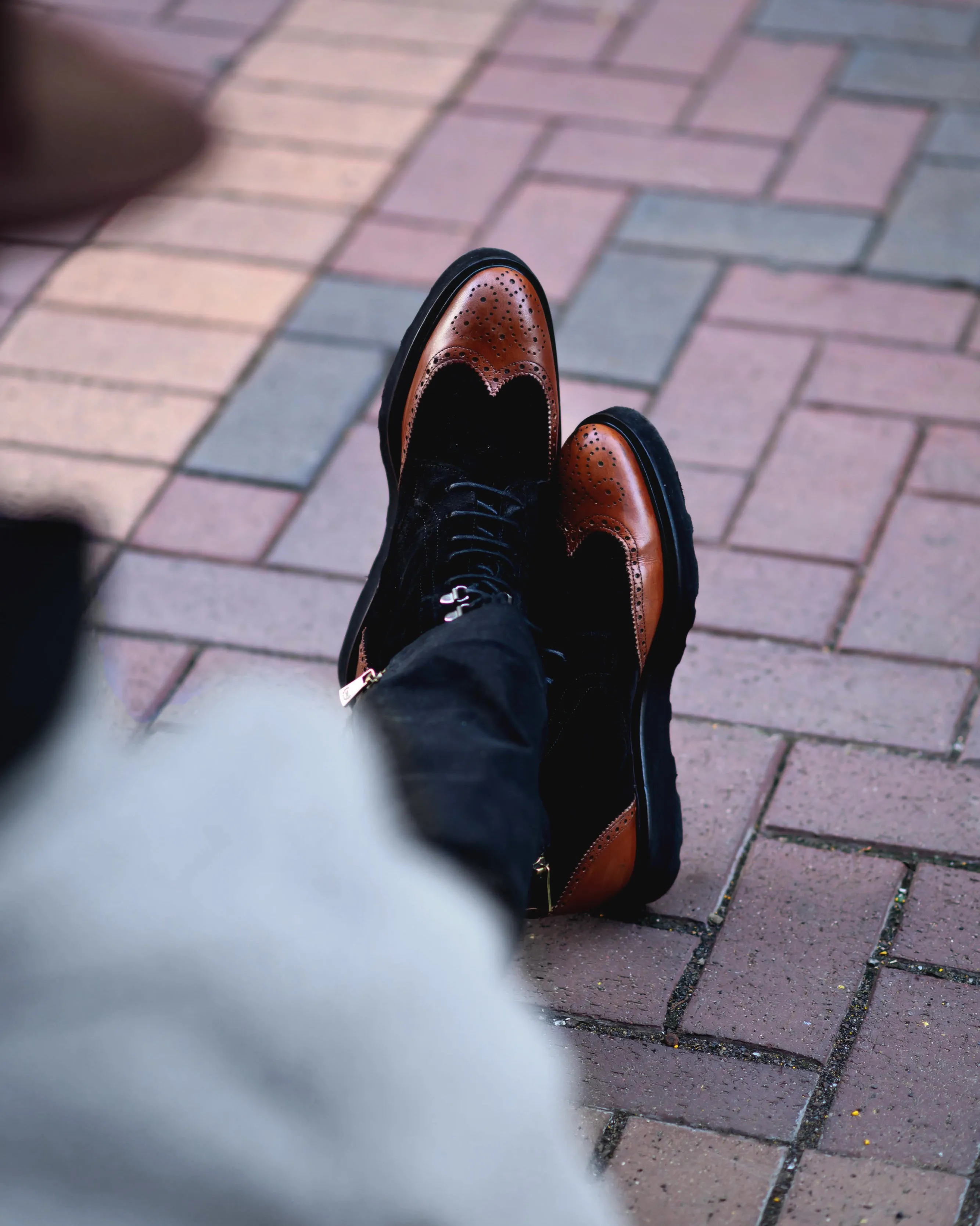 SG Rogue Sport Wingtip Boots V2 – Black   Walnut