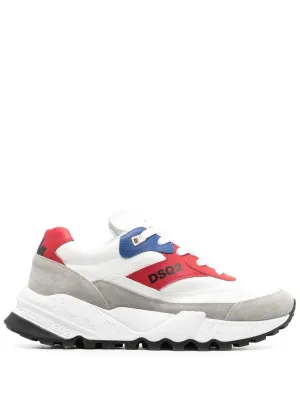 side logo-print chunky sneakers