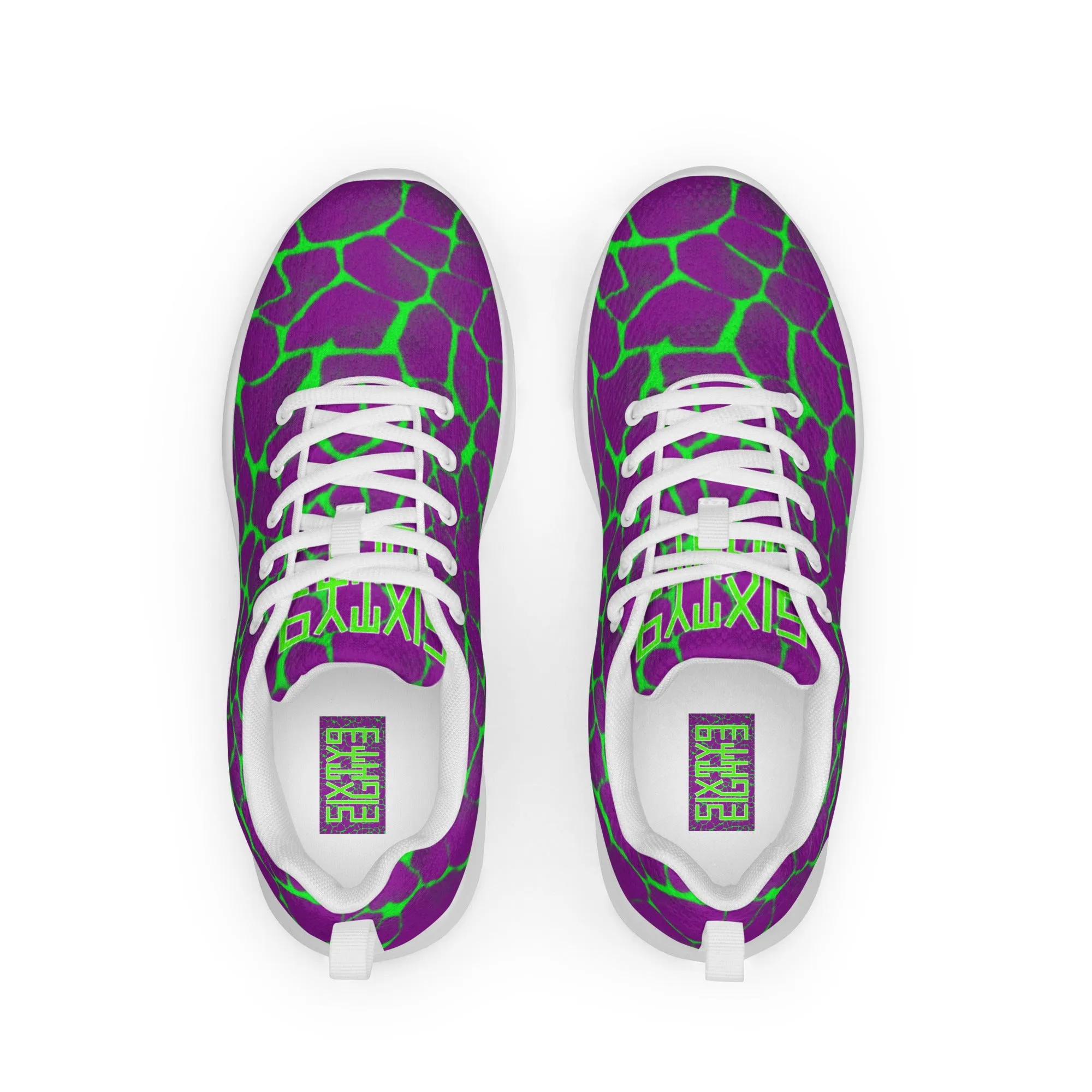 Sixty Eight 93 Lime Green & White Boa Purple Lime Men's Athletic Shoes
