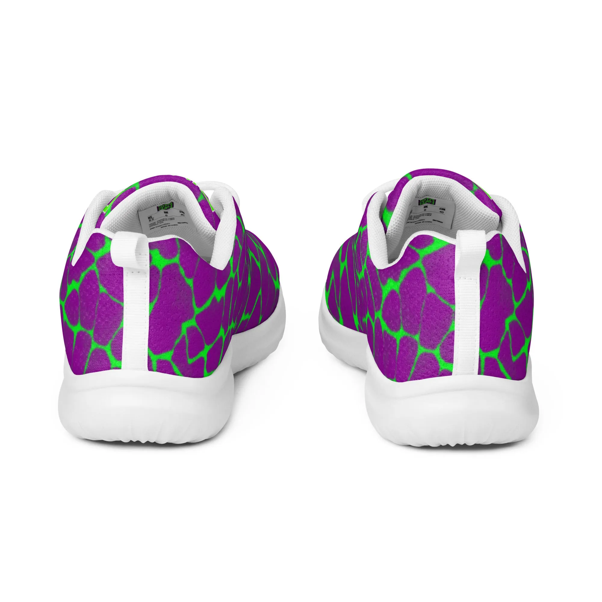 Sixty Eight 93 Lime Green & White Boa Purple Lime Men's Athletic Shoes