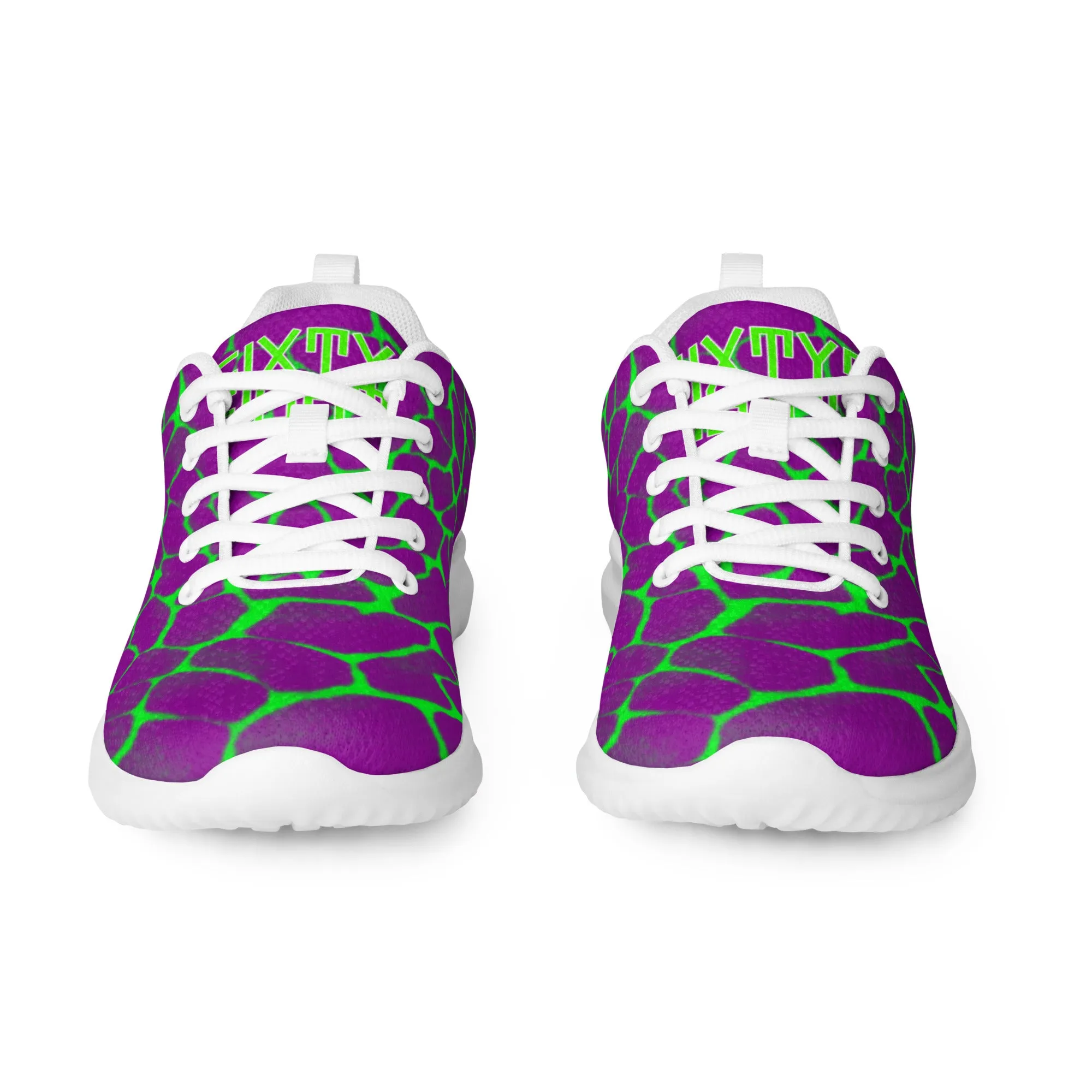 Sixty Eight 93 Lime Green & White Boa Purple Lime Men's Athletic Shoes