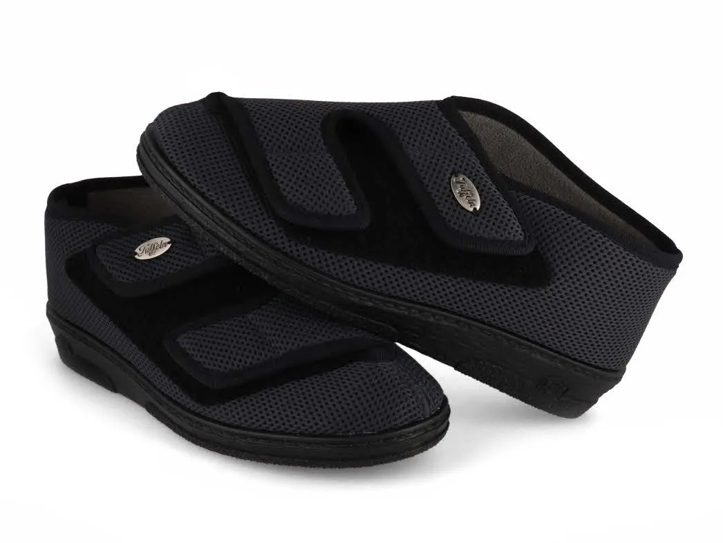 Tuffeln Women double Velcro Bandage shoes 'Balsam', grey