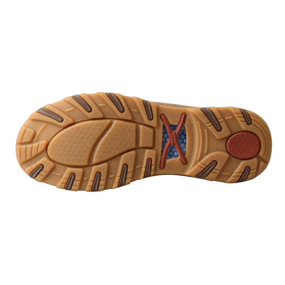 'Twisted X' Women's CellStretch Boat Shoe Driving Moc - Bomber / Khaki