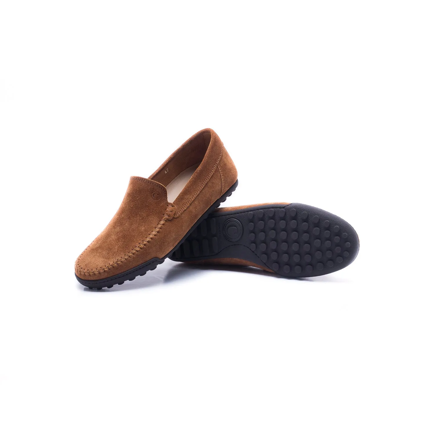 Umber Sorrento Unlined Driving Shoe Suede - Calo